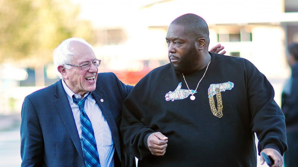 Bernie Sanders et Michael Render dit Killer Mike (membre du groupe)